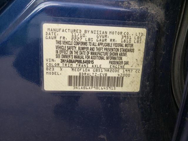 Photo 11 VIN: 3N1AB6AP9BL645915 - NISSAN SENTRA 2.0 