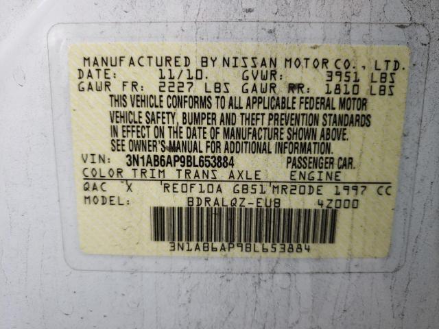 Photo 11 VIN: 3N1AB6AP9BL653884 - NISSAN SENTRA 2.0 