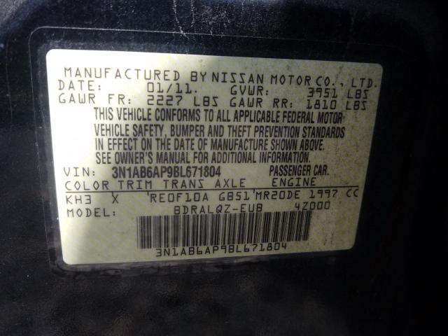 Photo 9 VIN: 3N1AB6AP9BL671804 - NISSAN SENTRA 2.0 