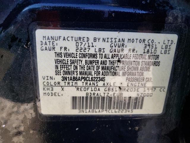 Photo 11 VIN: 3N1AB6AP9CL622345 - NISSAN SENTRA 