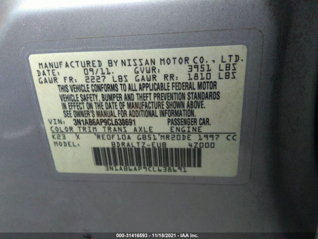 Photo 8 VIN: 3N1AB6AP9CL638691 - NISSAN SENTRA 