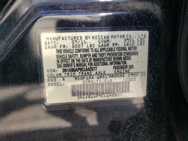 Photo 9 VIN: 3N1AB6AP9CL642577 - NISSAN SENTRA 2.0 