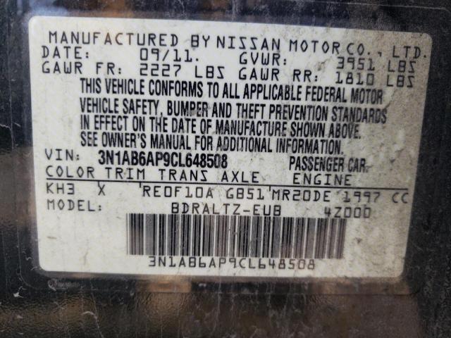 Photo 12 VIN: 3N1AB6AP9CL648508 - NISSAN SENTRA 