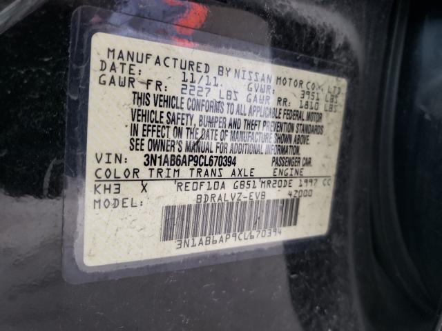 Photo 9 VIN: 3N1AB6AP9CL670394 - NISSAN SENTRA 2.0 