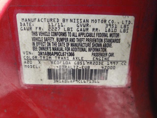 Photo 11 VIN: 3N1AB6AP9CL671366 - NISSAN SENTRA 2.0 