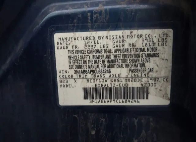 Photo 8 VIN: 3N1AB6AP9CL684246 - NISSAN SENTRA 