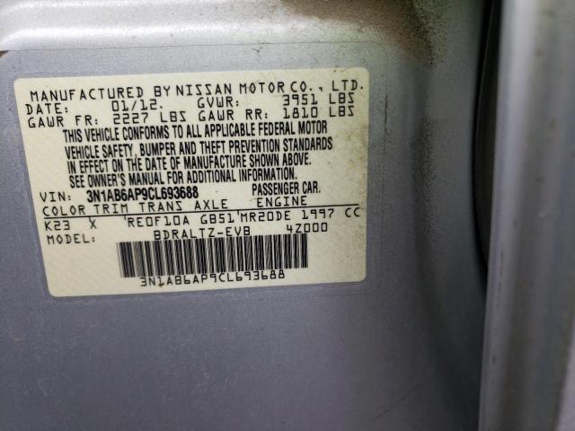 Photo 11 VIN: 3N1AB6AP9CL693688 - NISSAN SENTRA 2.0 