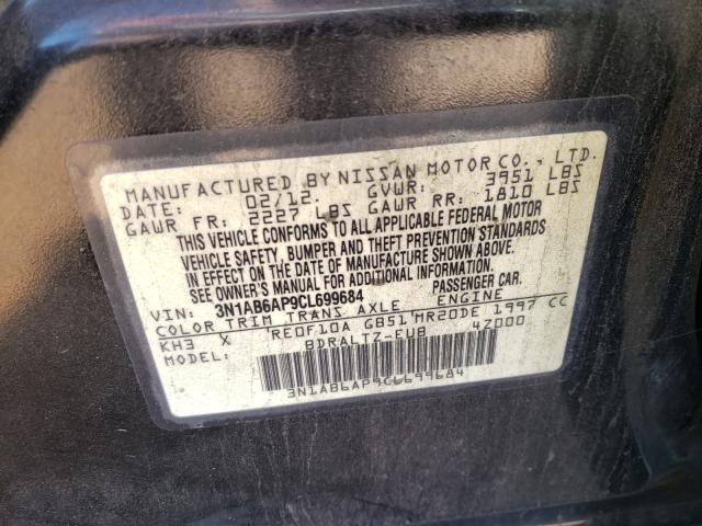 Photo 9 VIN: 3N1AB6AP9CL699684 - NISSAN SENTRA 2.0 