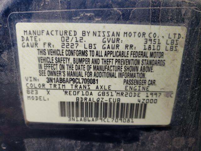 Photo 9 VIN: 3N1AB6AP9CL709081 - NISSAN SENTRA 2.0 