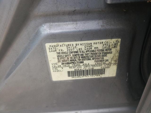 Photo 11 VIN: 3N1AB6AP9CL721988 - NISSAN SENTRA 