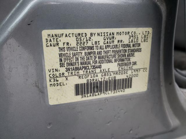 Photo 9 VIN: 3N1AB6AP9CL735440 - NISSAN SENTRA 2.0 