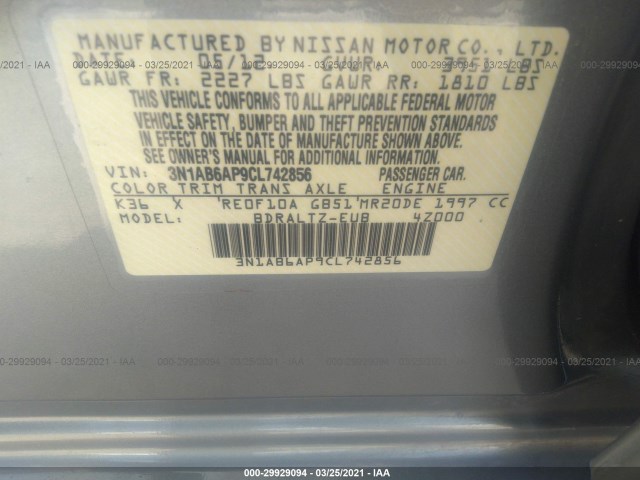 Photo 8 VIN: 3N1AB6AP9CL742856 - NISSAN SENTRA 