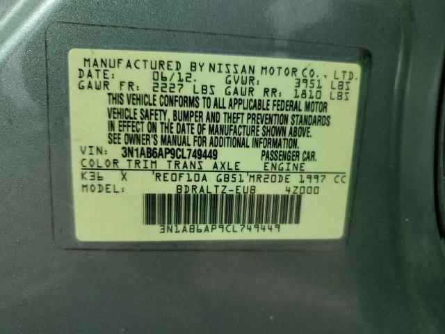 Photo 12 VIN: 3N1AB6AP9CL749449 - NISSAN SENTRA 2.0 