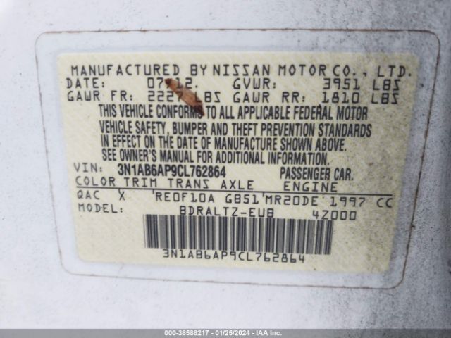 Photo 8 VIN: 3N1AB6AP9CL762864 - NISSAN SENTRA 