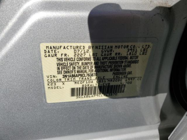 Photo 12 VIN: 3N1AB6AP9CL763870 - NISSAN SENTRA 