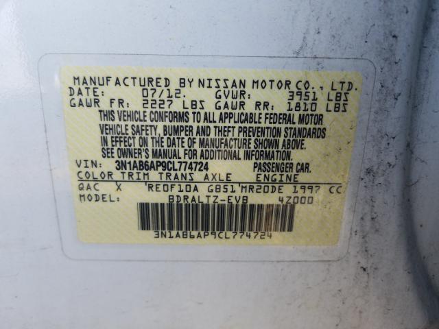 Photo 9 VIN: 3N1AB6AP9CL774724 - NISSAN SENTRA 2.0 