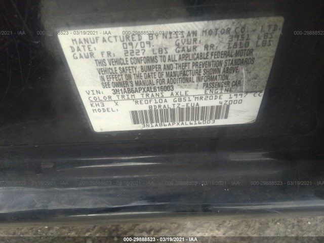 Photo 8 VIN: 3N1AB6APXAL616003 - NISSAN SENTRA 