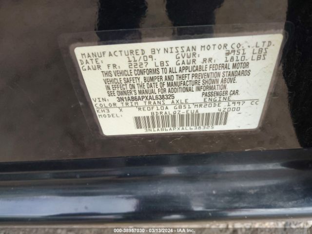 Photo 8 VIN: 3N1AB6APXAL638325 - NISSAN SENTRA 