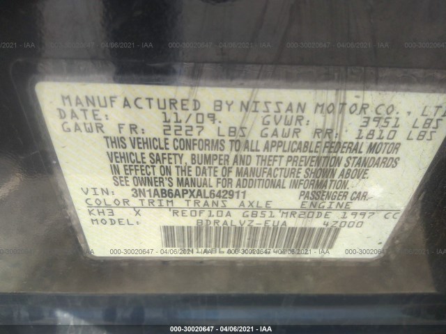 Photo 8 VIN: 3N1AB6APXAL642911 - NISSAN SENTRA 