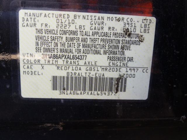 Photo 9 VIN: 3N1AB6APXAL654377 - NISSAN SENTRA 2.0 