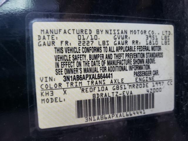 Photo 9 VIN: 3N1AB6APXAL664441 - NISSAN SENTRA 2.0 