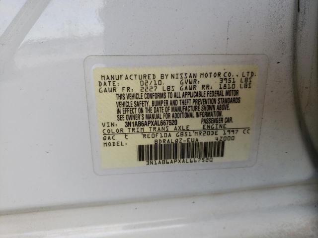 Photo 9 VIN: 3N1AB6APXAL667520 - NISSAN SENTRA 2.0 