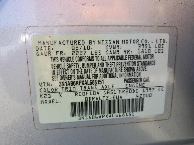 Photo 11 VIN: 3N1AB6APXAL668151 - NISSAN SENTRA 