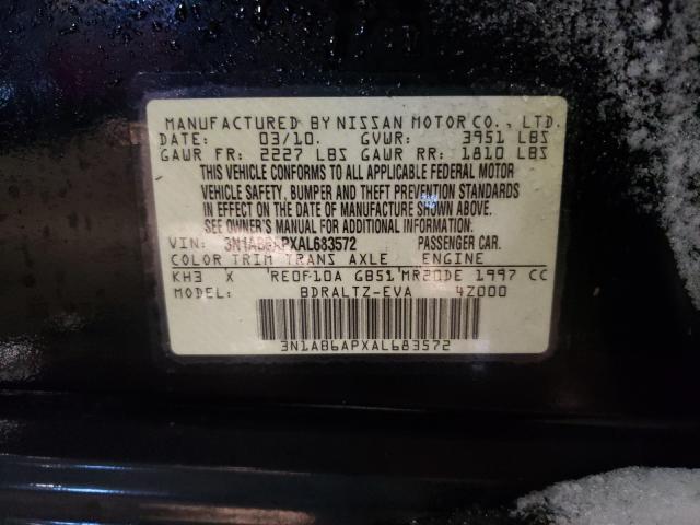 Photo 9 VIN: 3N1AB6APXAL683572 - NISSAN SENTRA 2.0 