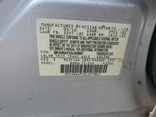 Photo 12 VIN: 3N1AB6APXAL699867 - NISSAN SENTRA 