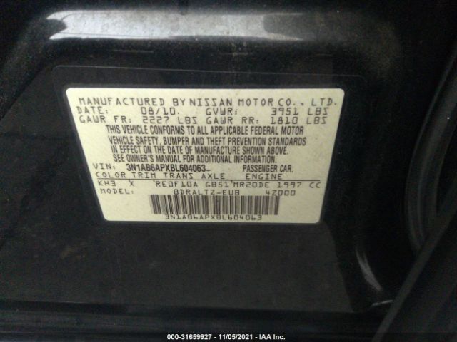 Photo 8 VIN: 3N1AB6APXBL604063 - NISSAN SENTRA 