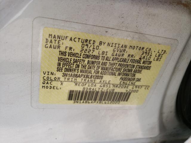 Photo 9 VIN: 3N1AB6APXBL612020 - NISSAN SENTRA 2.0 