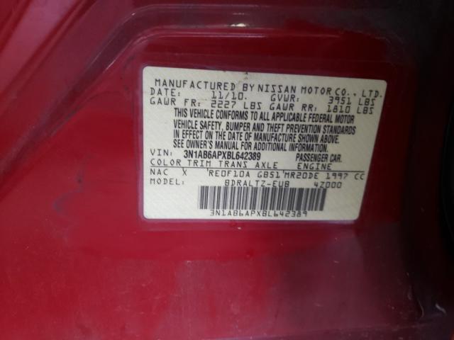 Photo 9 VIN: 3N1AB6APXBL642389 - NISSAN SENTRA 2.0 