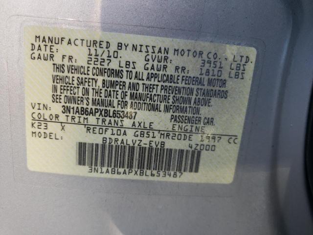 Photo 9 VIN: 3N1AB6APXBL653487 - NISSAN SENTRA 