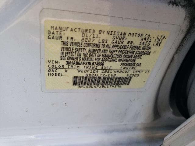 Photo 11 VIN: 3N1AB6APXBL674596 - NISSAN SENTRA 2.0 