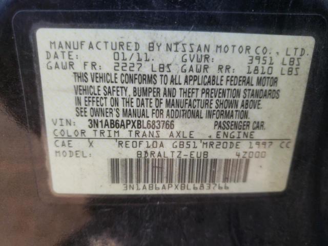 Photo 9 VIN: 3N1AB6APXBL683766 - NISSAN SENTRA 2.0 