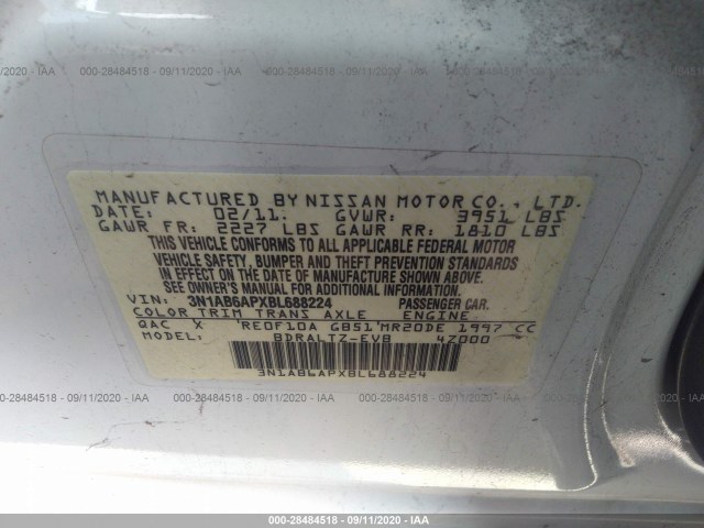 Photo 8 VIN: 3N1AB6APXBL688224 - NISSAN SENTRA 