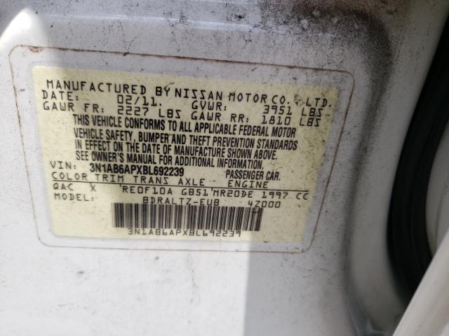 Photo 9 VIN: 3N1AB6APXBL692239 - NISSAN SENTRA 2.0 