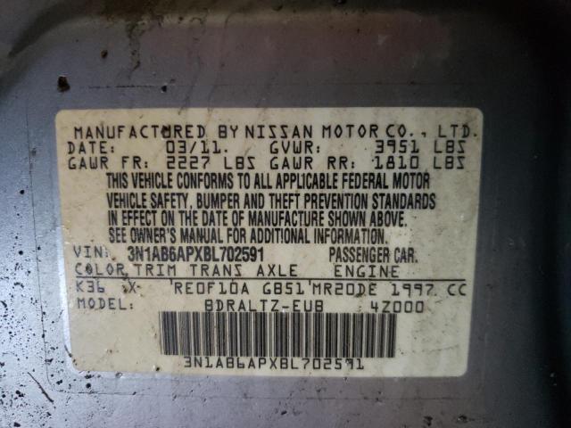 Photo 11 VIN: 3N1AB6APXBL702591 - NISSAN SENTRA 2.0 