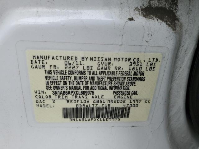 Photo 11 VIN: 3N1AB6APXCL609975 - NISSAN SENTRA 