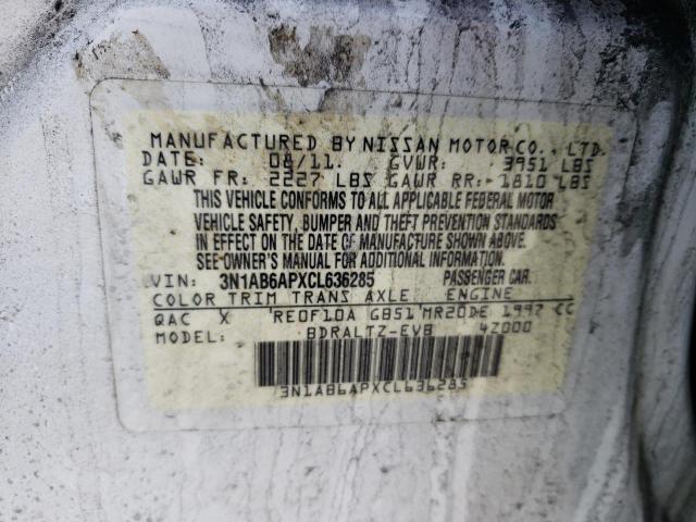 Photo 11 VIN: 3N1AB6APXCL636285 - NISSAN SENTRA 2.0 