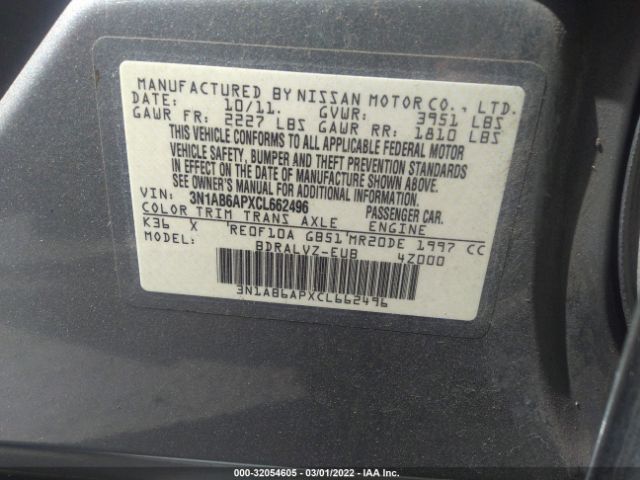 Photo 8 VIN: 3N1AB6APXCL662496 - NISSAN SENTRA 