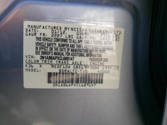 Photo 12 VIN: 3N1AB6APXCL689147 - NISSAN SENTRA 