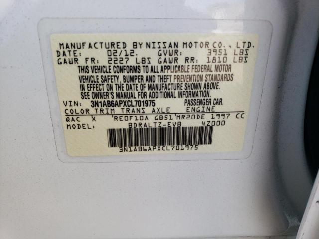 Photo 11 VIN: 3N1AB6APXCL701975 - NISSAN SENTRA 2.0 