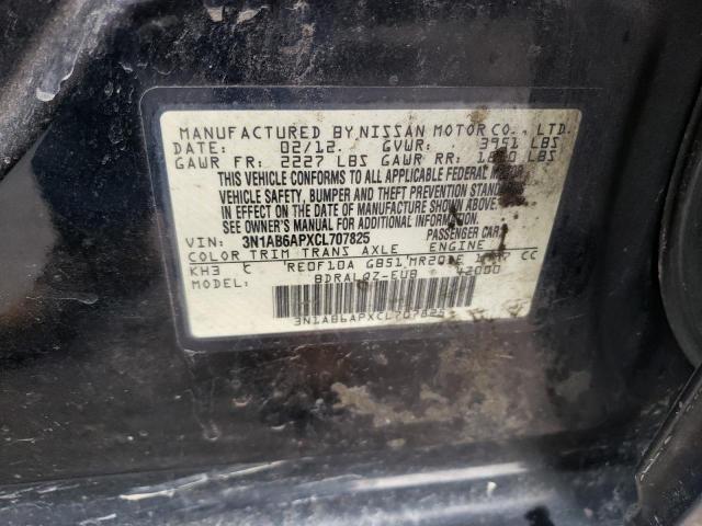 Photo 11 VIN: 3N1AB6APXCL707825 - NISSAN SENTRA BAS 