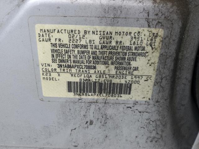 Photo 11 VIN: 3N1AB6APXCL708036 - NISSAN SENTRA 