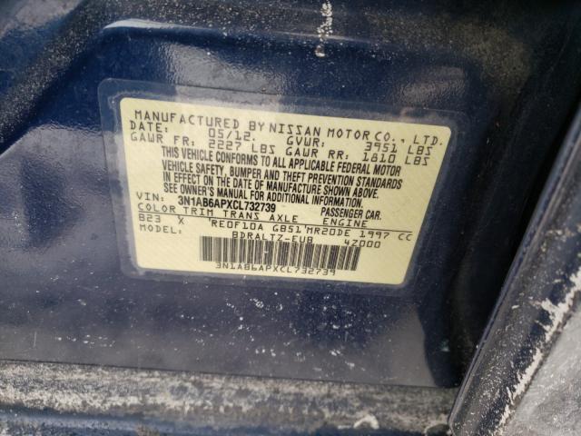 Photo 9 VIN: 3N1AB6APXCL732739 - NISSAN SENTRA 2.0 