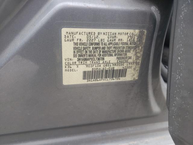 Photo 9 VIN: 3N1AB6APXCL736726 - NISSAN SENTRA 2.0 