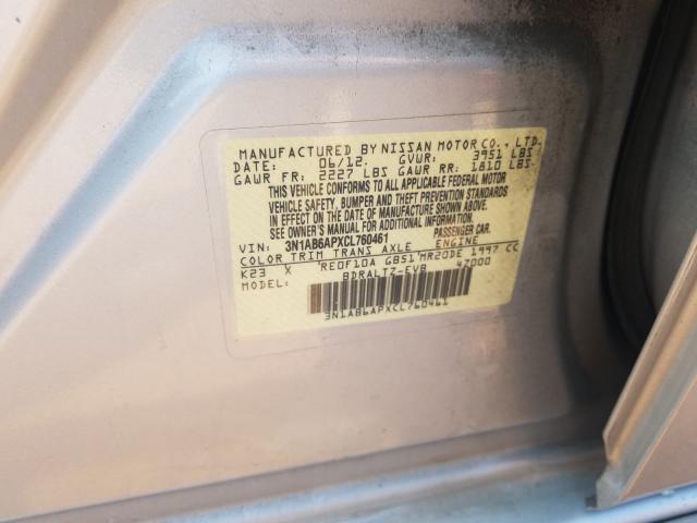 Photo 9 VIN: 3N1AB6APXCL760461 - NISSAN SENTRA 2.0 