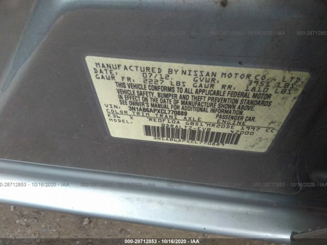 Photo 8 VIN: 3N1AB6APXCL770889 - NISSAN SENTRA 