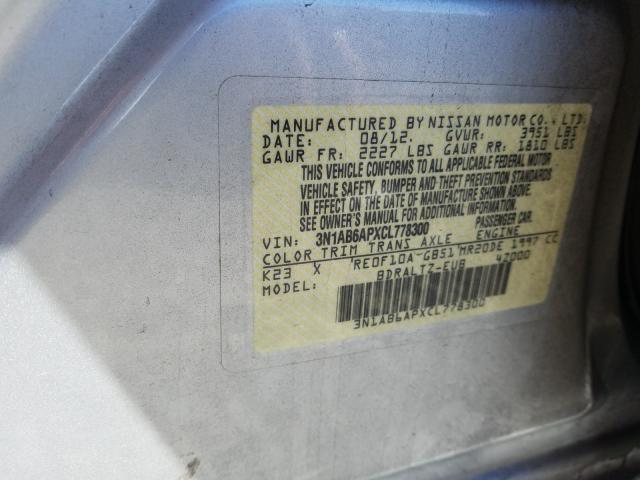 Photo 9 VIN: 3N1AB6APXCL778300 - NISSAN SENTRA 2.0 